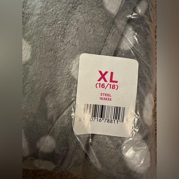 Justice Girls Reindeer Deer Hooded Felt Wrap Robe w/ Belt & 3D Antlers XL 16-18 - Picture 12 of 12